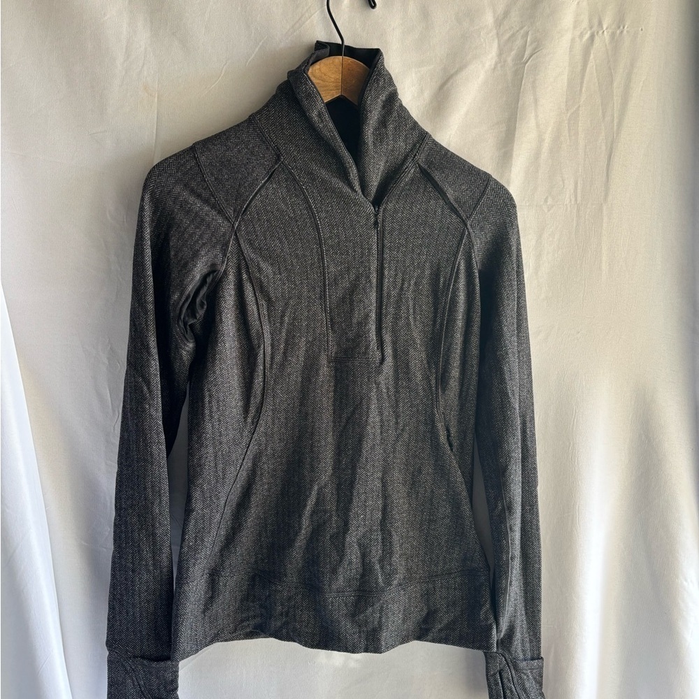 Gray Long Sleeve Women's Top